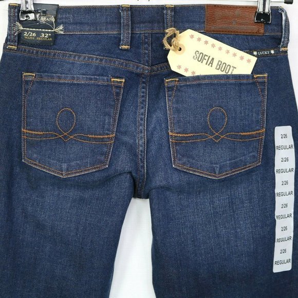 Lucky Brand Sofia Boot Jeans‎ Stretch Dark 2 26 Regular - Picture 6 of 9